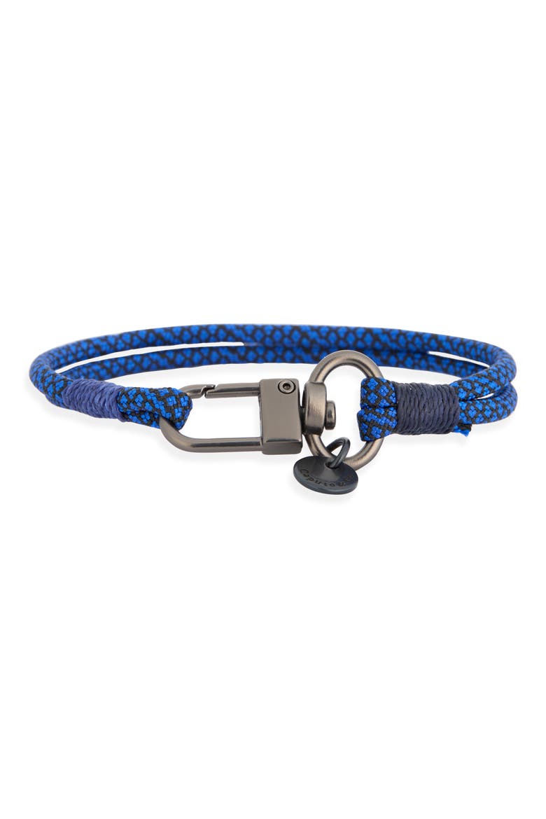 Diamond Stitch Nylon Cord Bracelet, Alternate, color, BLUE