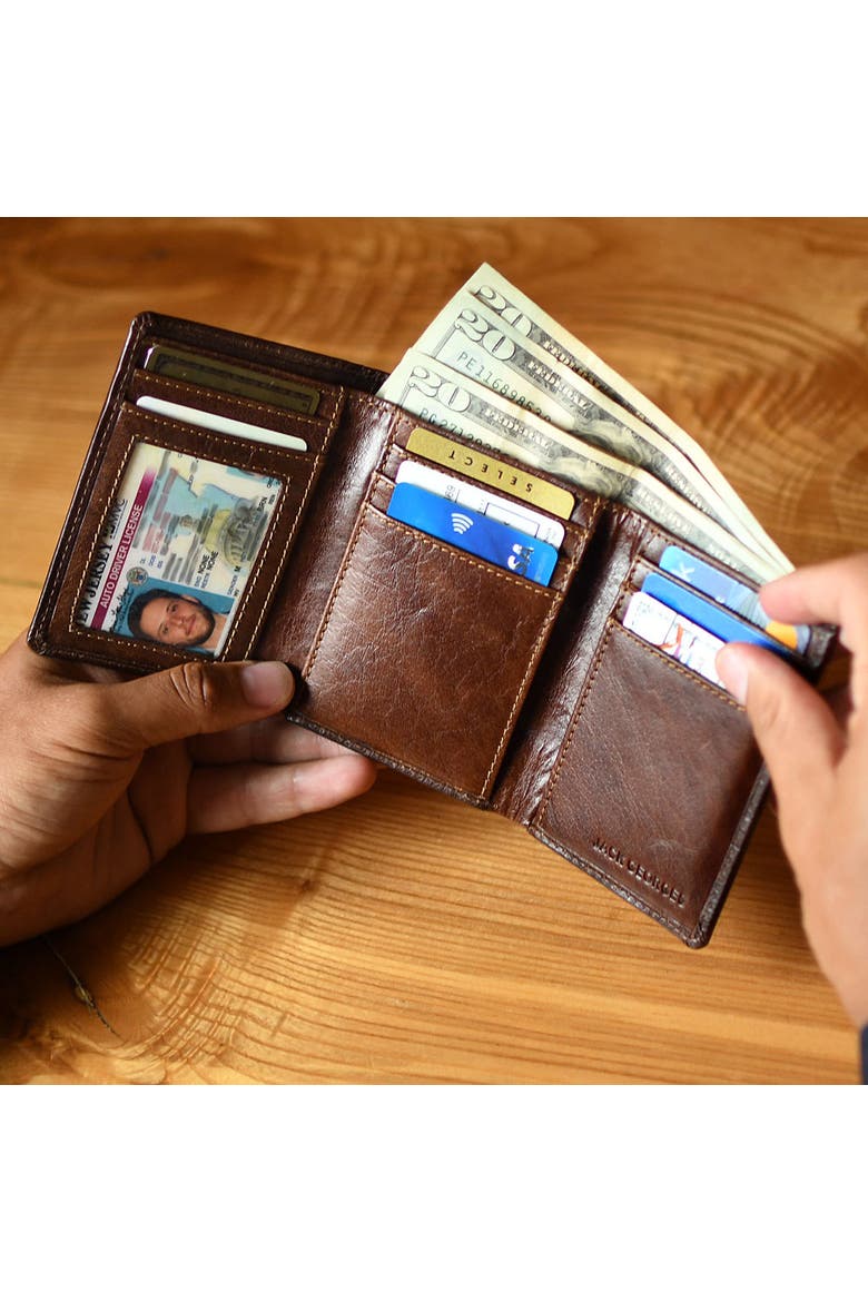 Voyager Tri-Fold Wallet, Alternate, color, Brown