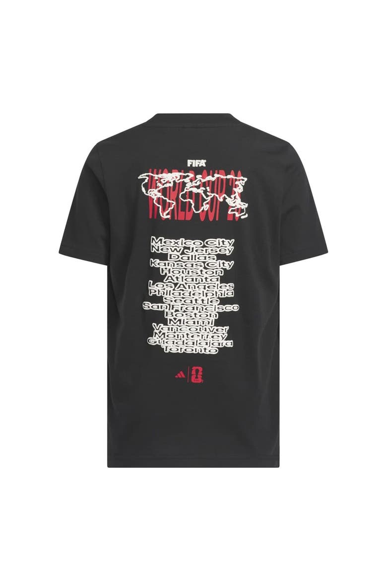 Youth adidas  Black 2026 FIFA World Cup Concert Series Tour T-Shirt, Alternate, color, Black