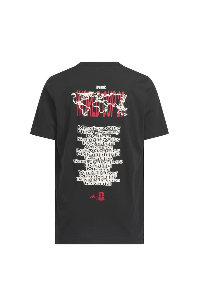 adidas Youth adidas Black 2026 FIFA World Cup Concert Series Tour T-Shirt, Alternate, color, Black