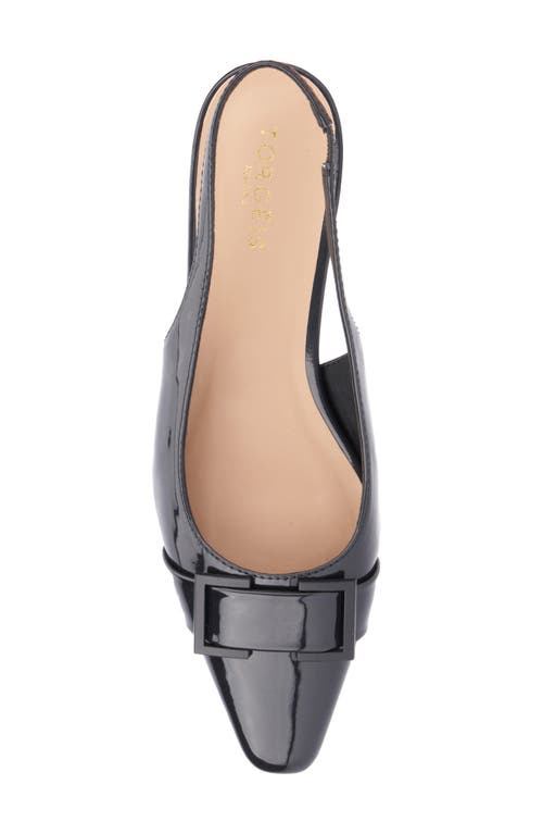 Torgeis Janessa Pointed Toe Slingback Flat In Black