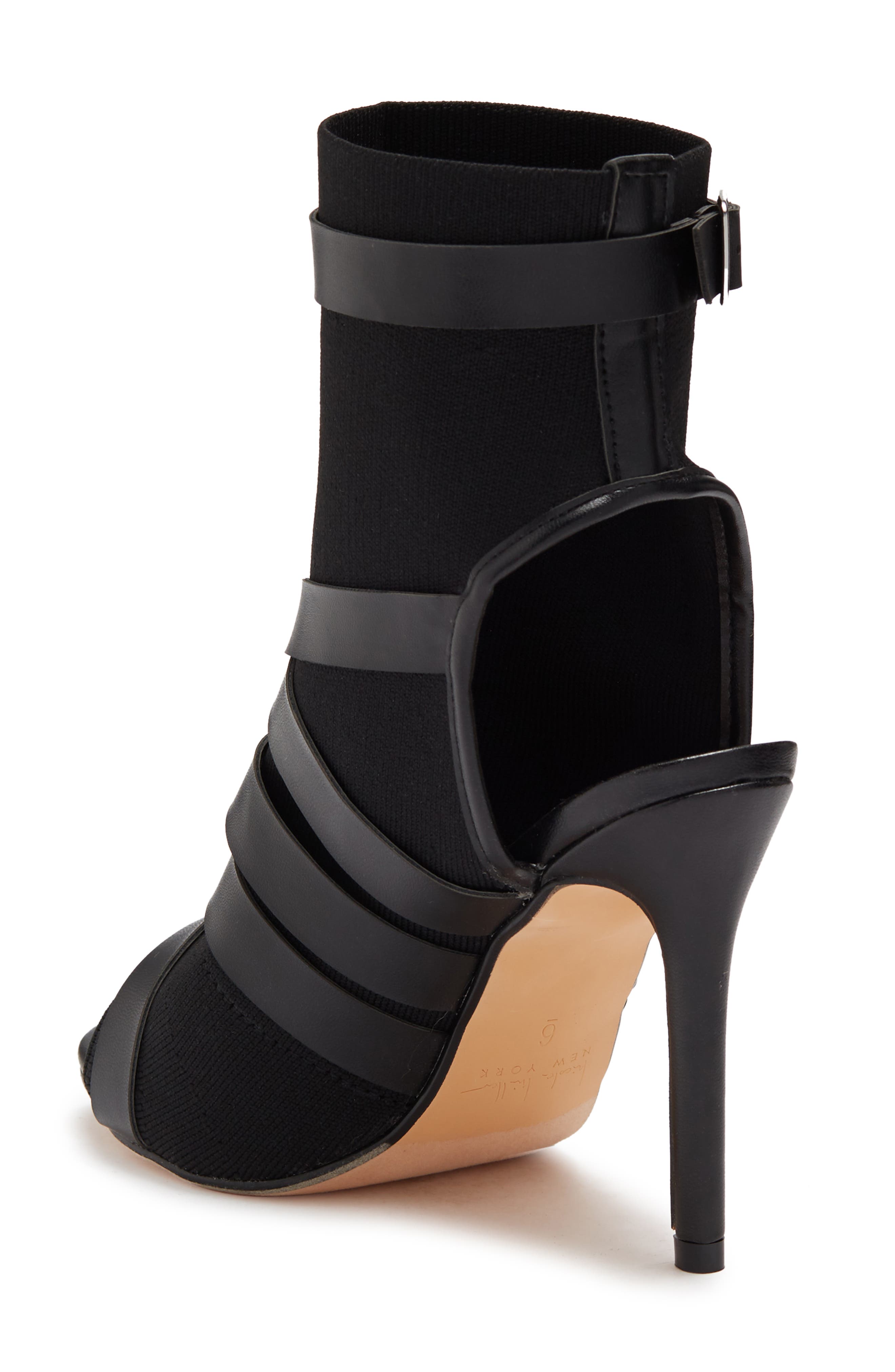Nicole Miller Open Toe Buckle Bootie, Alternate, color, 