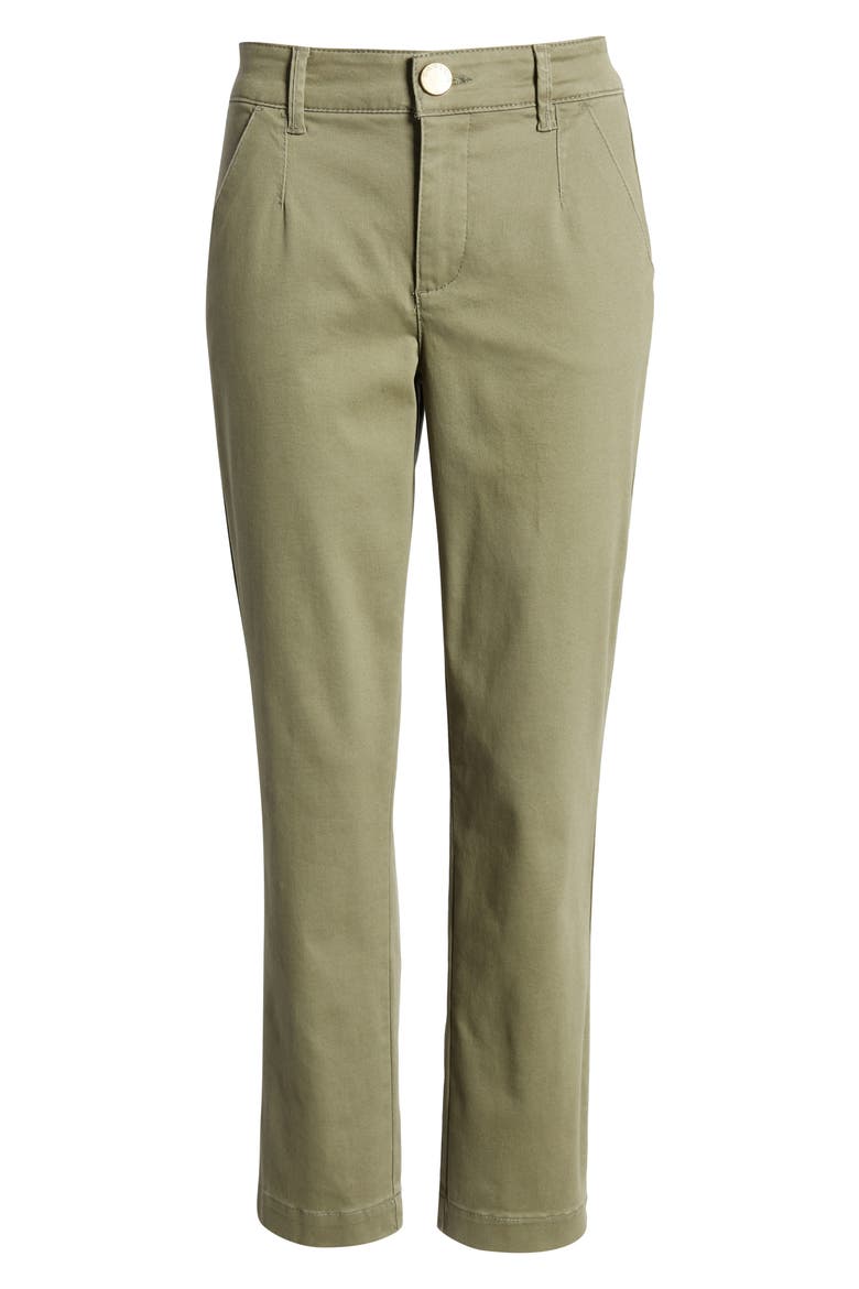 Stretch Cotton Chino Pants, Alternate, color, LILYPAD