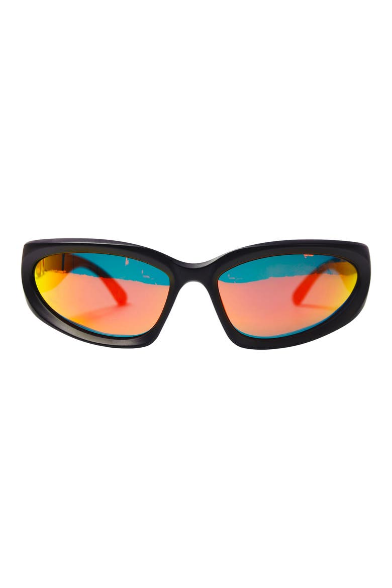 Frame 5 Rectangular Sunglasses, Main, color, BLACK/ SUNSET LENS