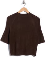 Vince Camuto Crewneck Short Sleeve Sweater