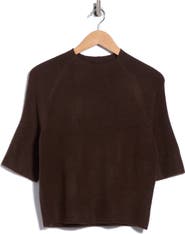 Vince Camuto Crewneck Short Sleeve Sweater