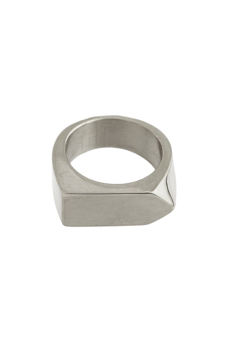 Faceted Band Ring, Main, color, SILVER