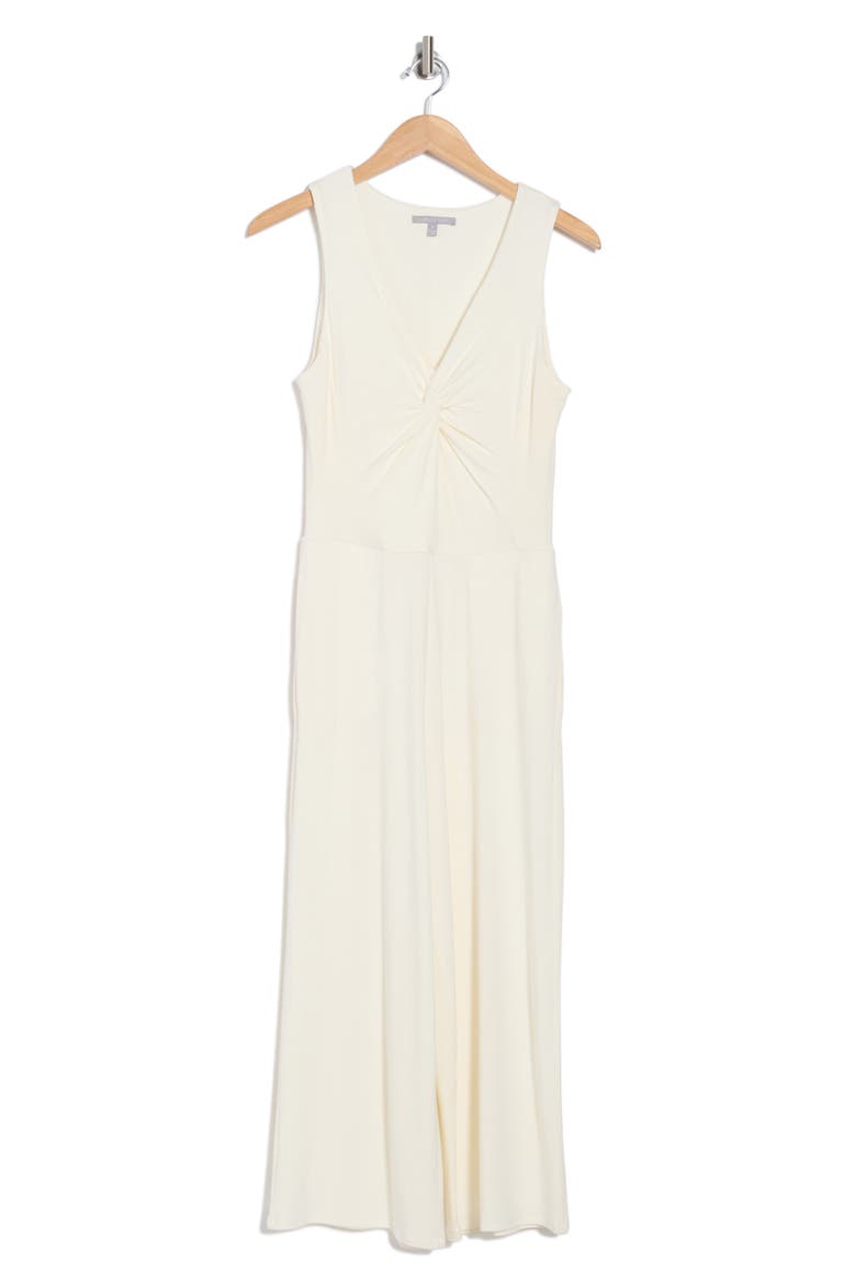 Leighton Knotted Sleeveless Jumpsuit, Alternate, color, WHITE