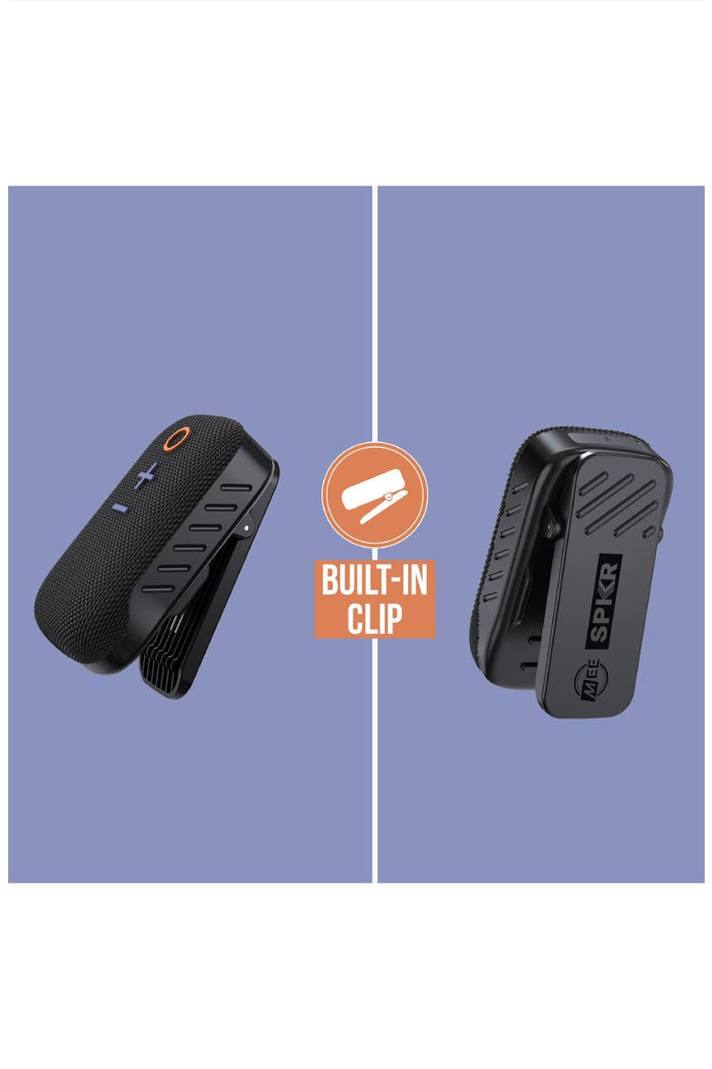 goSPKR Wearable Clip-On Wireless Speaker & Speakerphone, Alternate, color, Black