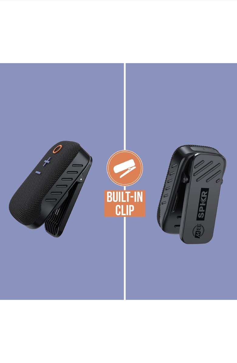MEE audio goSPKR Wearable Clip-On Wireless Speaker & Speakerphone, Alternate, color, Black