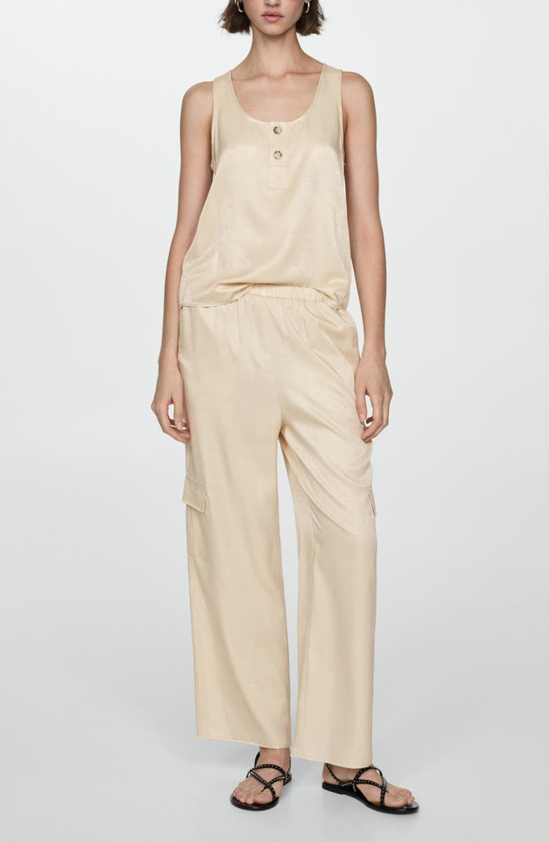 MANGO Henley Sleeveless Top, Alternate, color, 