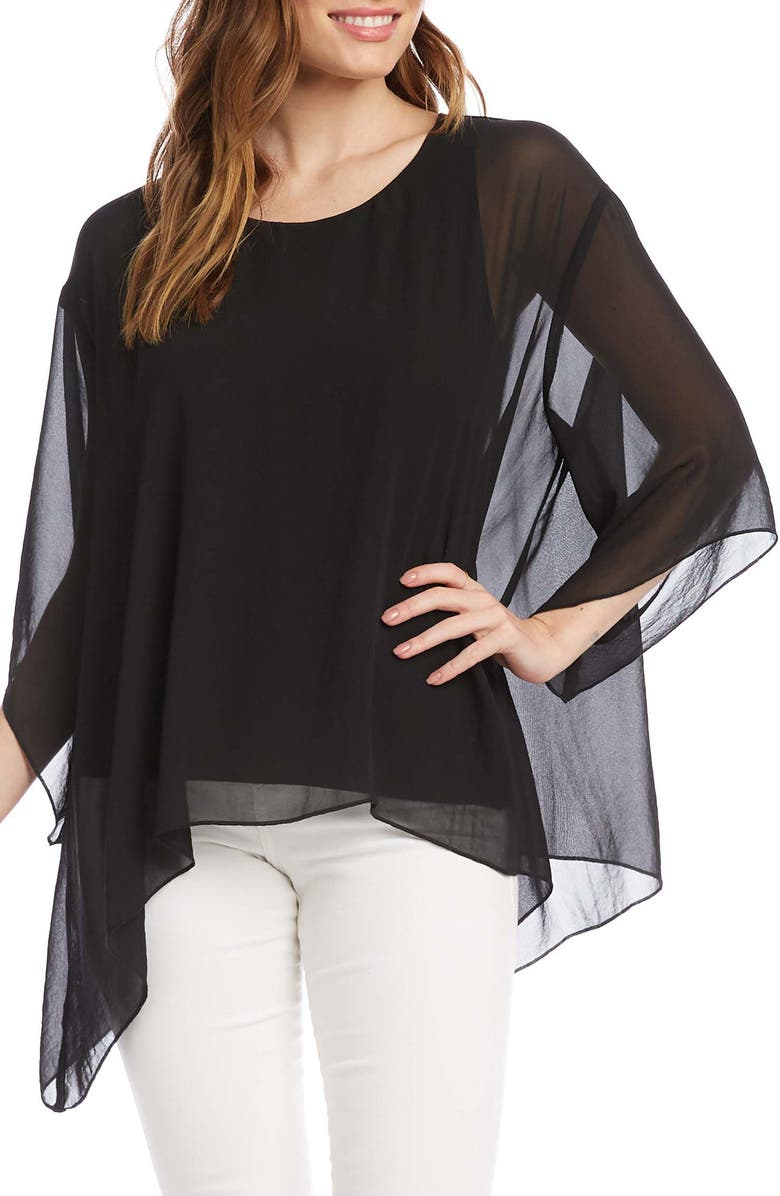 Karen Kane Flare Hem Top, Main, color,