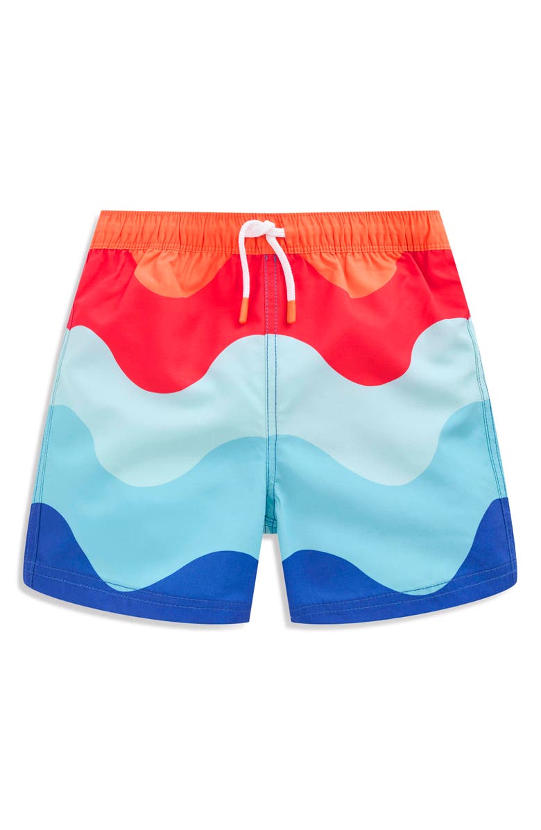 Mini Boden Kids' Swim Shorts, Main, color, Wide Waves