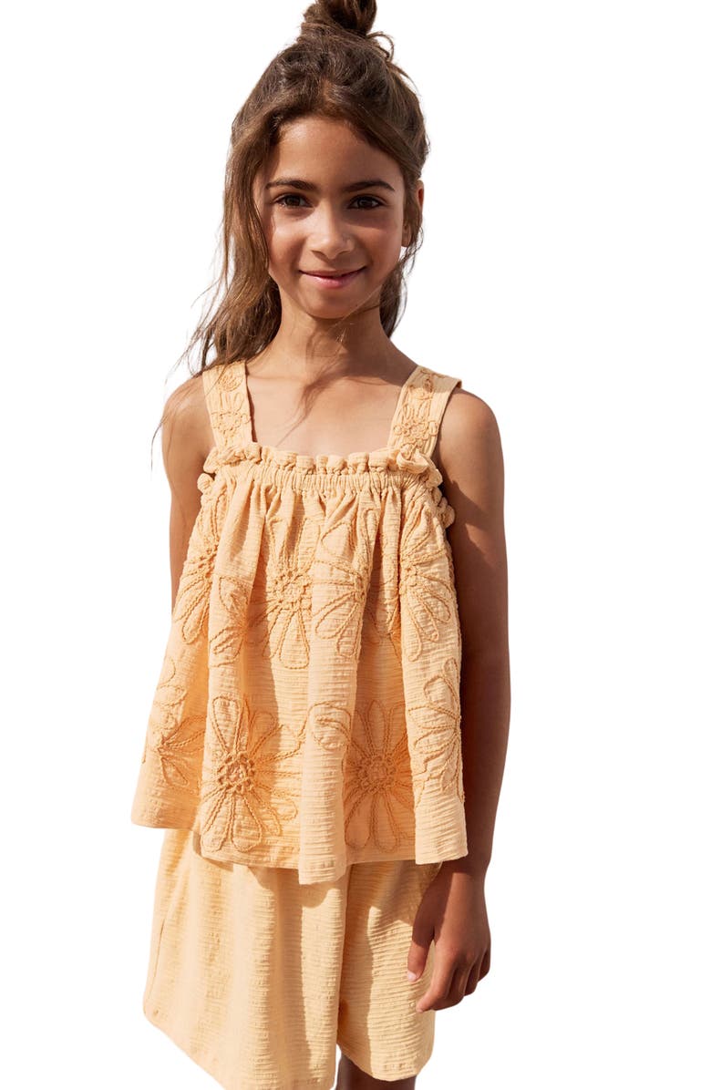 NEXT Kids' Embroidered Tank & Shorts Set, Alternate, color, Yellow