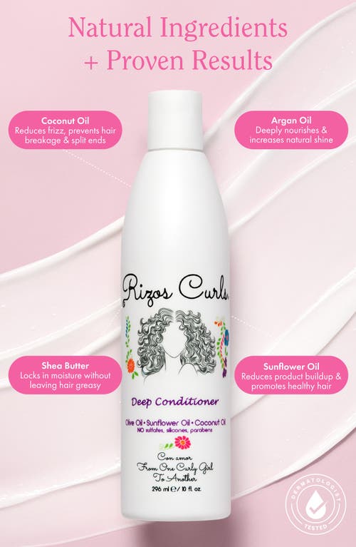Rizos Curls Deep Conditioner In Transparent