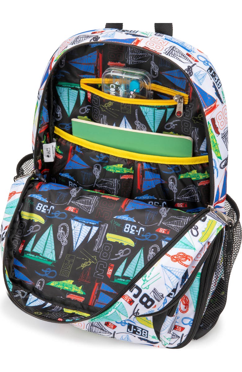 Nautica Sailboats 16 Inch Backpack for Kids and Teens, Alternate, color, Sailboats