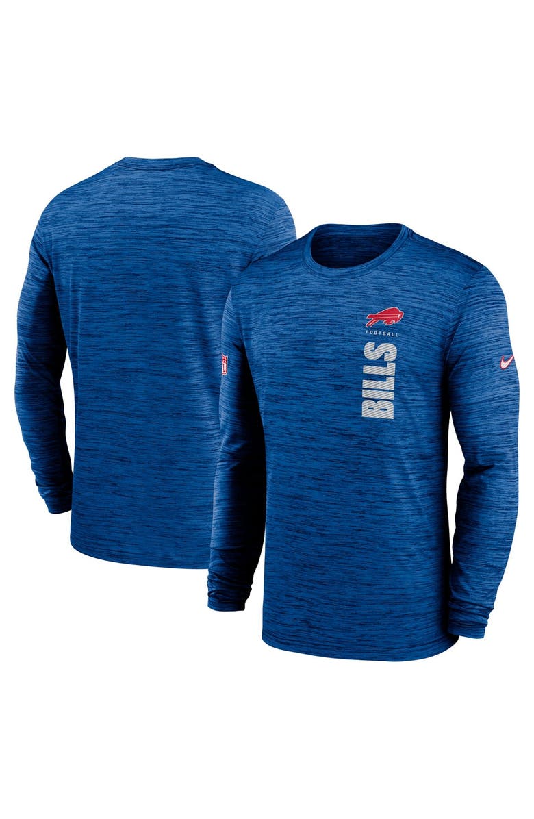 Nike Men's Nike Royal Buffalo Bills 2024 Sideline Velocity Performance Long Sleeve T-Shirt, Alternate, color, 