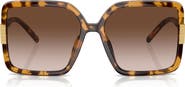 Tory Burch 57mm Gradient Square Sunglasses
