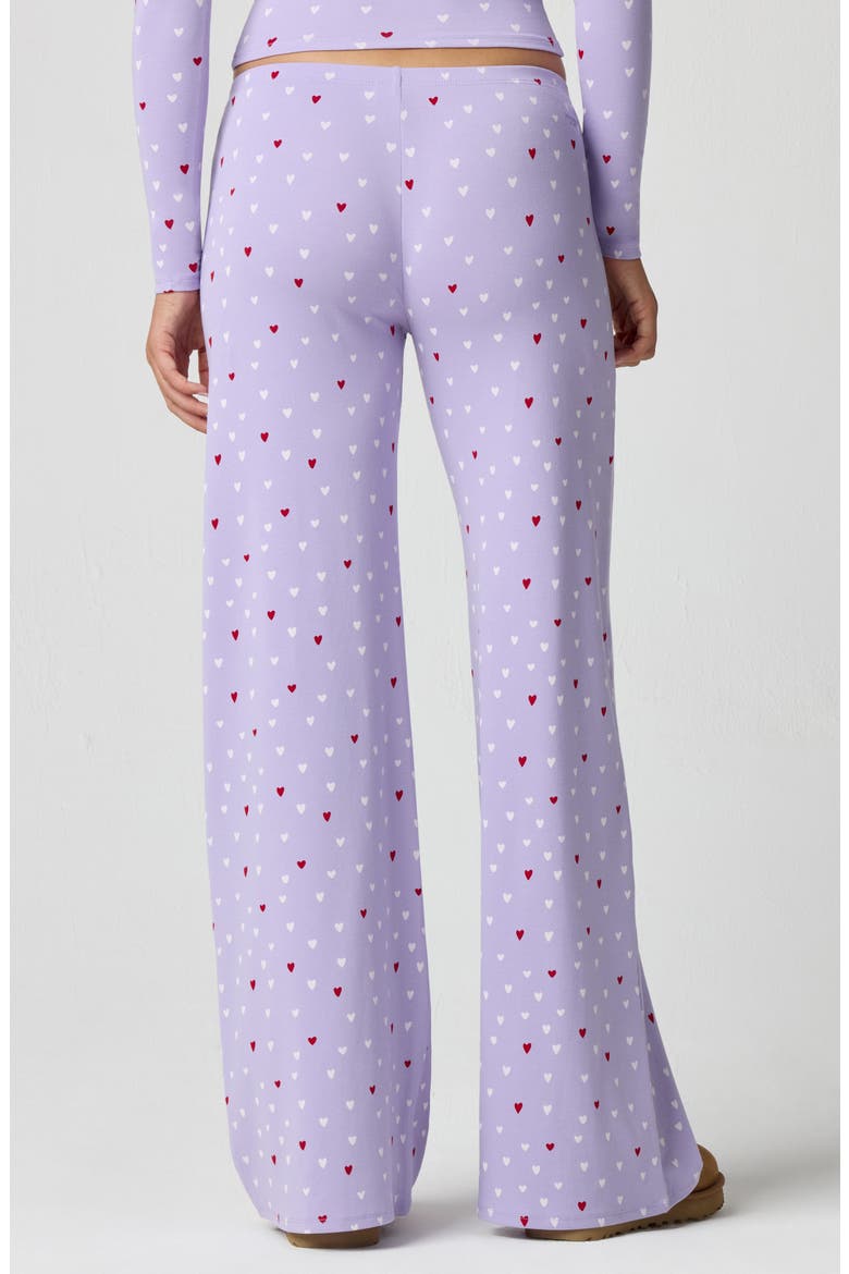 Rib Print Pants, Alternate, color, MULTI HEART