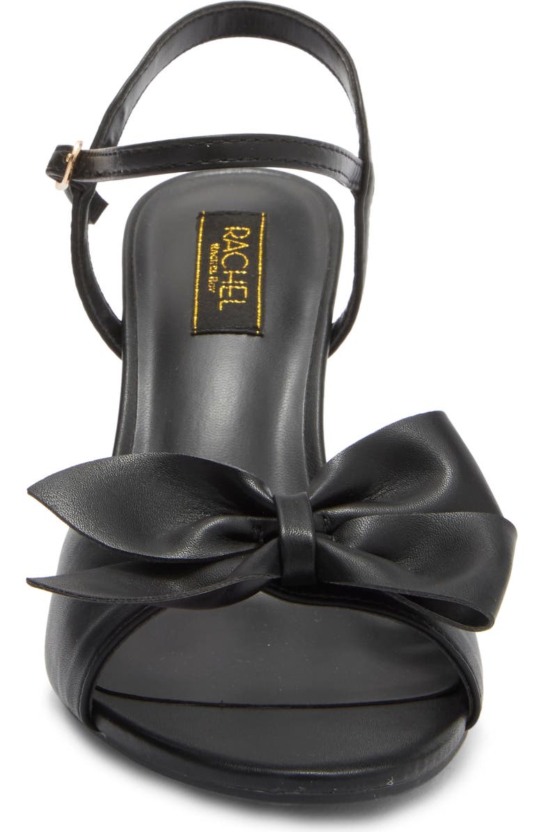 RACHEL Rachel Roy Tokyo Bow Ankle Strap Sandal, Alternate, color, Black