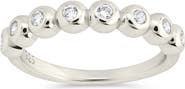 Sterling Forever Trisha Bezel Cubic Zirconia Eternity Band Ring