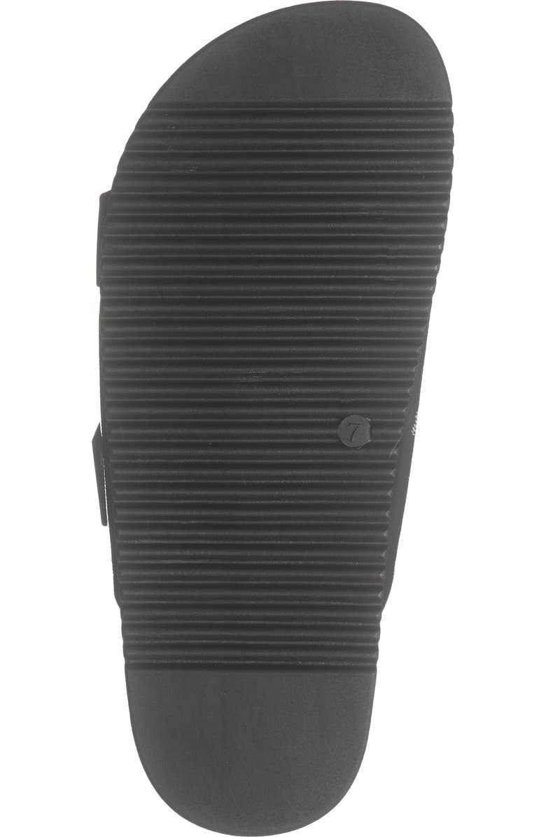 TOP MODA Lyon Buckle Slide Sandal, Alternate, color, Black Pat