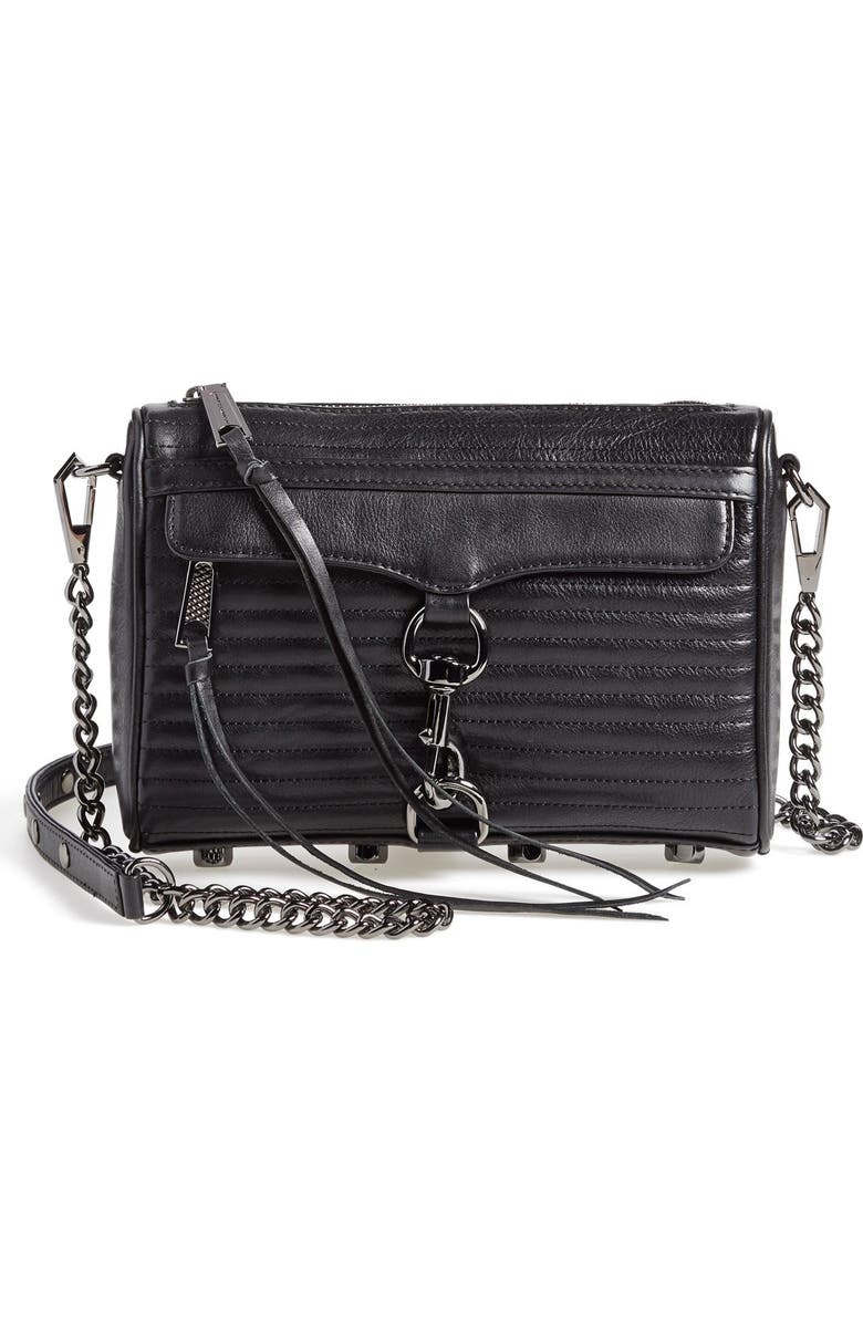 Rebecca Minkoff 'Line Quilted Mini MAC' Convertible Crossbody Bag, Main, color,
