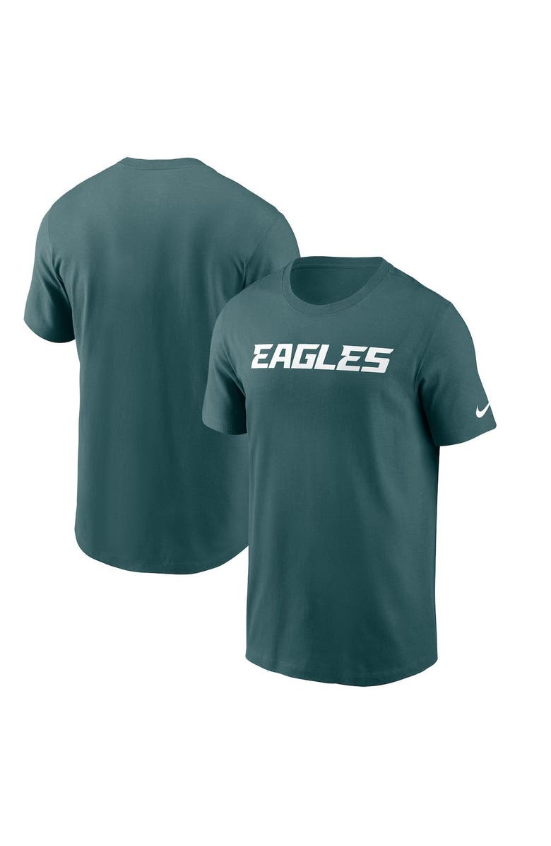Nike Men's Nike Midnight Green Philadelphia Eagles Wordmark Essential T-Shirt, Alternate, color,