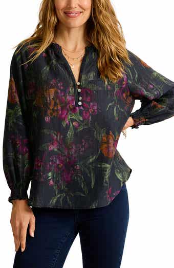 Tommy Bahama Orchid Isle Split Neck Top