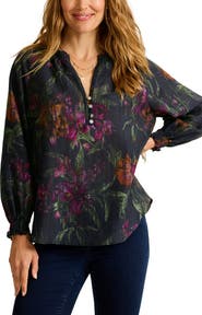 Tommy Bahama Orchid Isle Split Neck Top