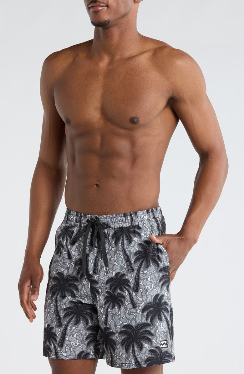 Billabong Radical Volley Swim Trunks, Main, color, Black