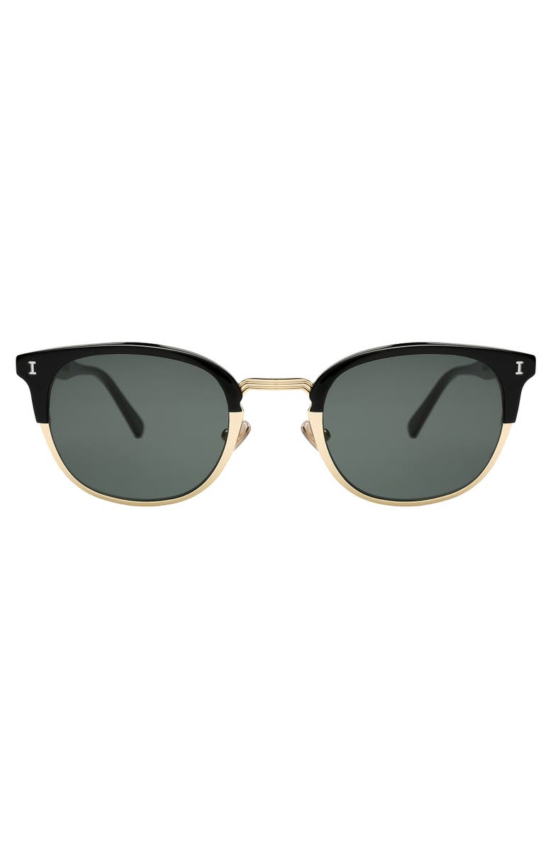 Illesteva Stockholm Sunglasses, Alternate, color, Black / Gold