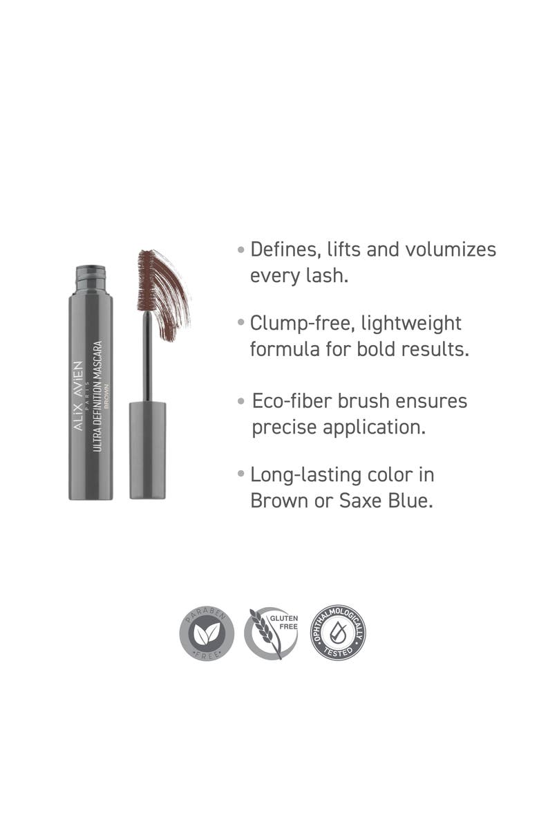 Alix Avien Ultra Definition Mascara, Alternate, color, Brown