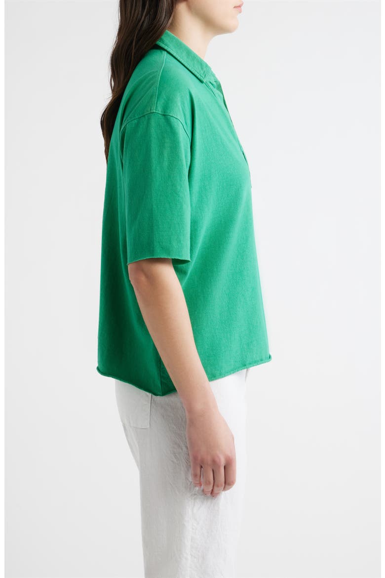 Patty Short Sleeve Popover, Alternate, color, BIRDIE GREEN