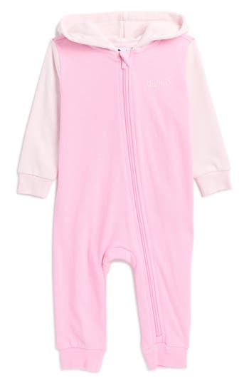 Puma Babies'  Logo French Terry Hooded Romper