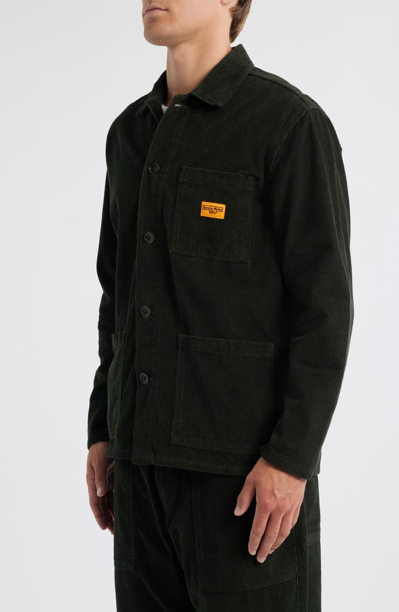 Service Works Organic Cotton Corduroy Button-Up Chore Coat, Alternate, color, Coppice
