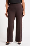 Anne Klein High Waist Wide Leg Pull-On Pants