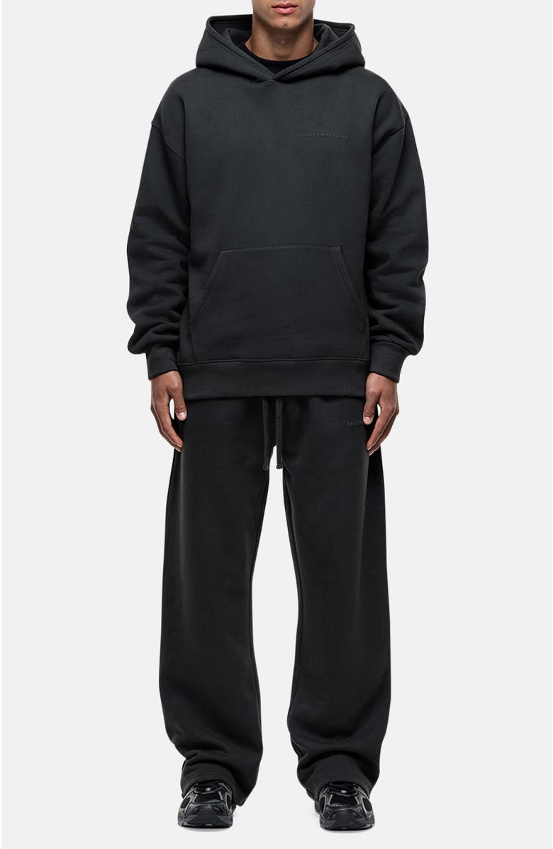 Good For Nothing Pirate Black Oversized Hoodie, Alternate, color, Black