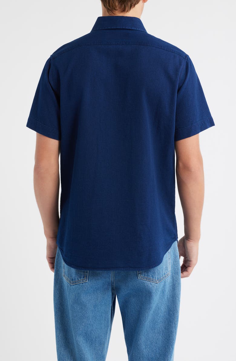 Schott NYC Cotton Button-Up Work Shirt, Alternate, color, Basketweave