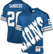 Mitchell & Ness Youth Mitchell & Ness Barry Sanders Blue Detroit Lions 1996 Throwback Fashion Jersey