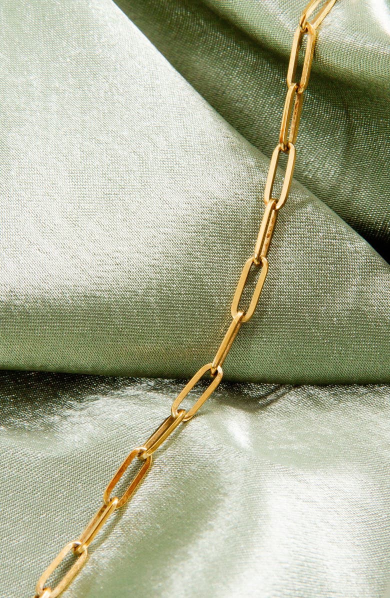 Aurate New York Medium Paperclip Chain Necklace, Alternate, color, Yellow Gold