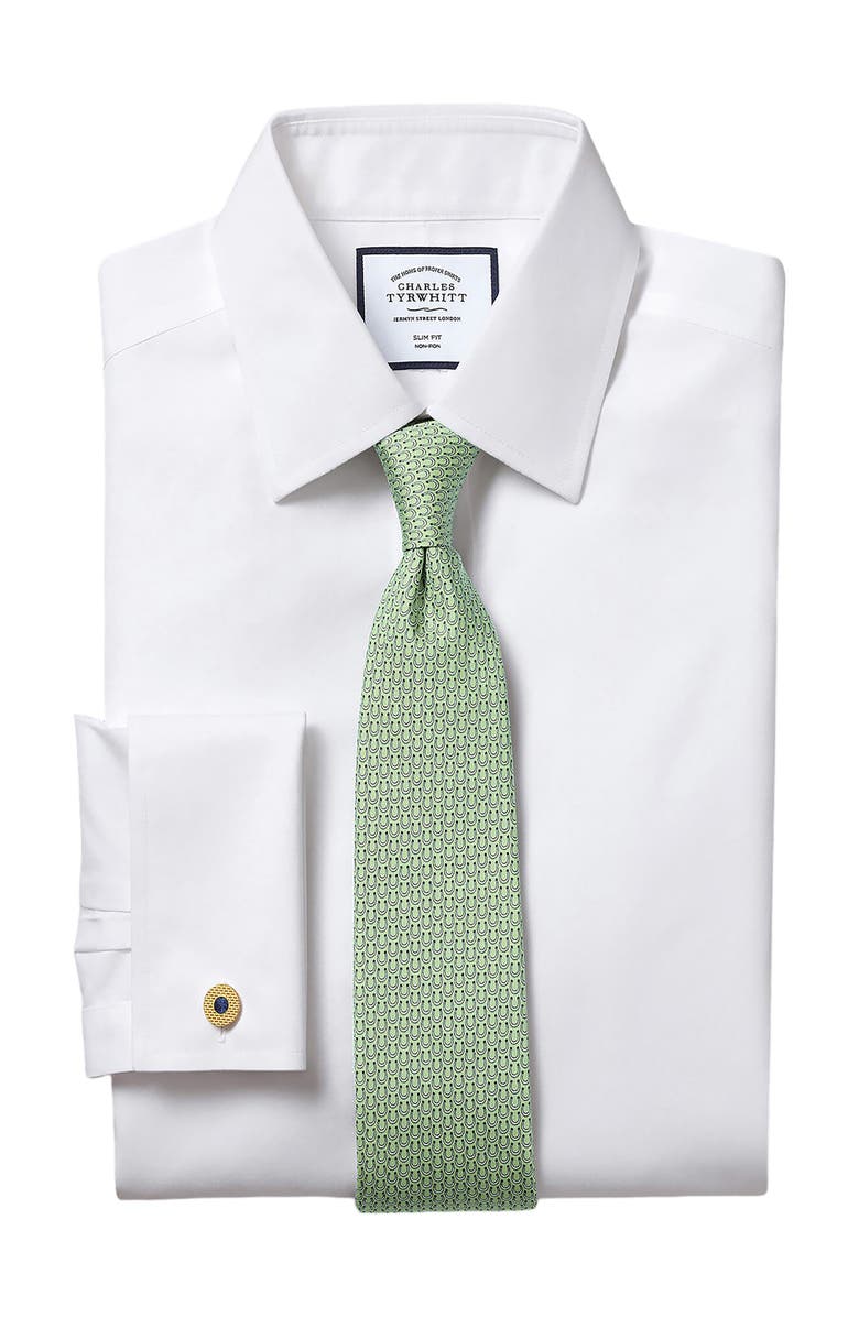 Charles Tyrwhitt Non-Iron Poplin Shirt, Alternate, color, White