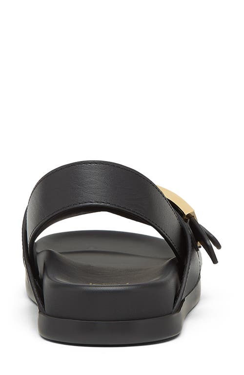Fendi Women Black Singback Sandals With Ff Buckle Closure And Criss-crossed Straps In Leather Woman In F0qa1 Nero