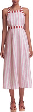 Boden Cross Back Linen Blend Dress