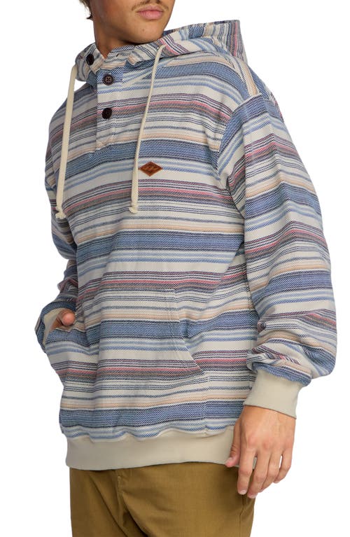 Billabong Rancho Stripe Hooded Pullover In Multi