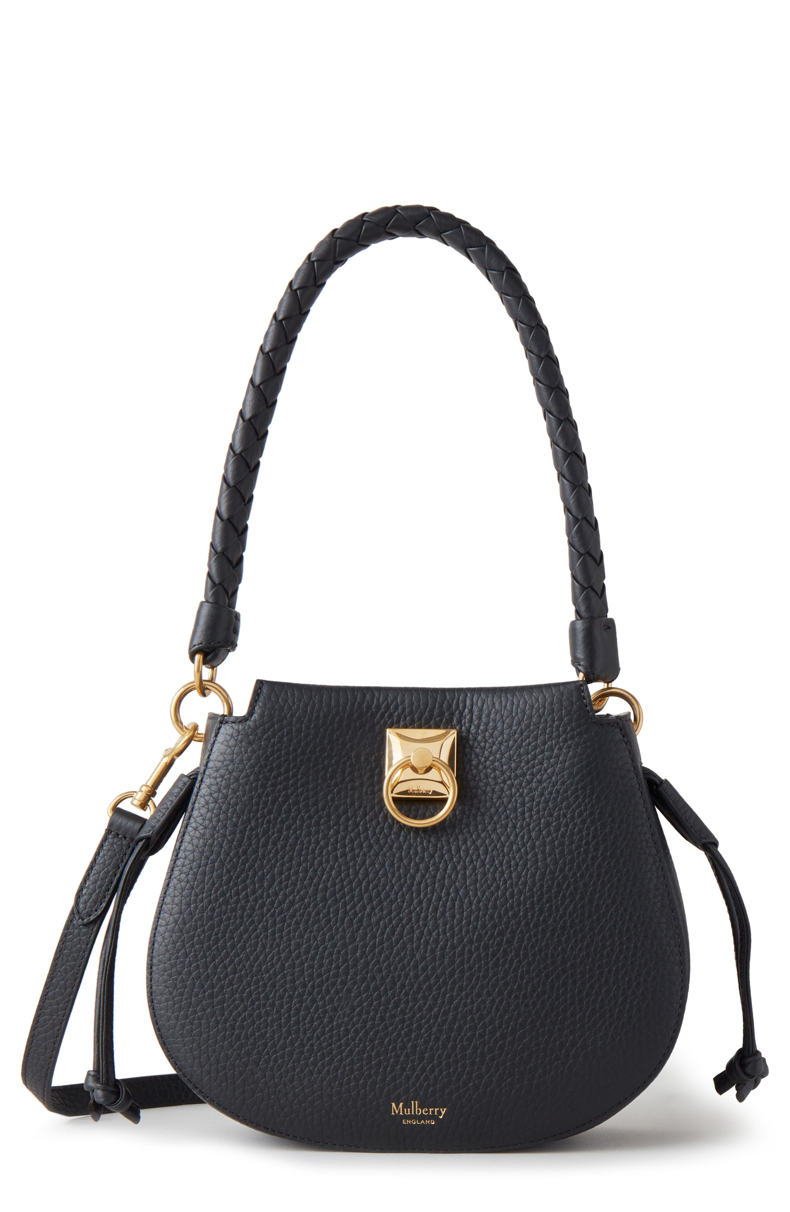 Mulberry Mini Iris Leather Hobo Bag, Main, color, 