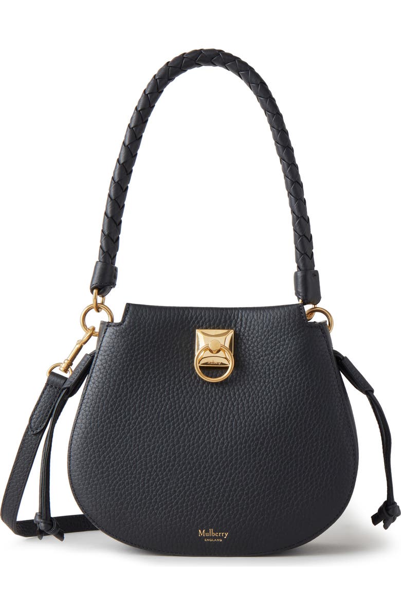 Mulberry Mini Iris Leather Hobo Bag, Main, color,
