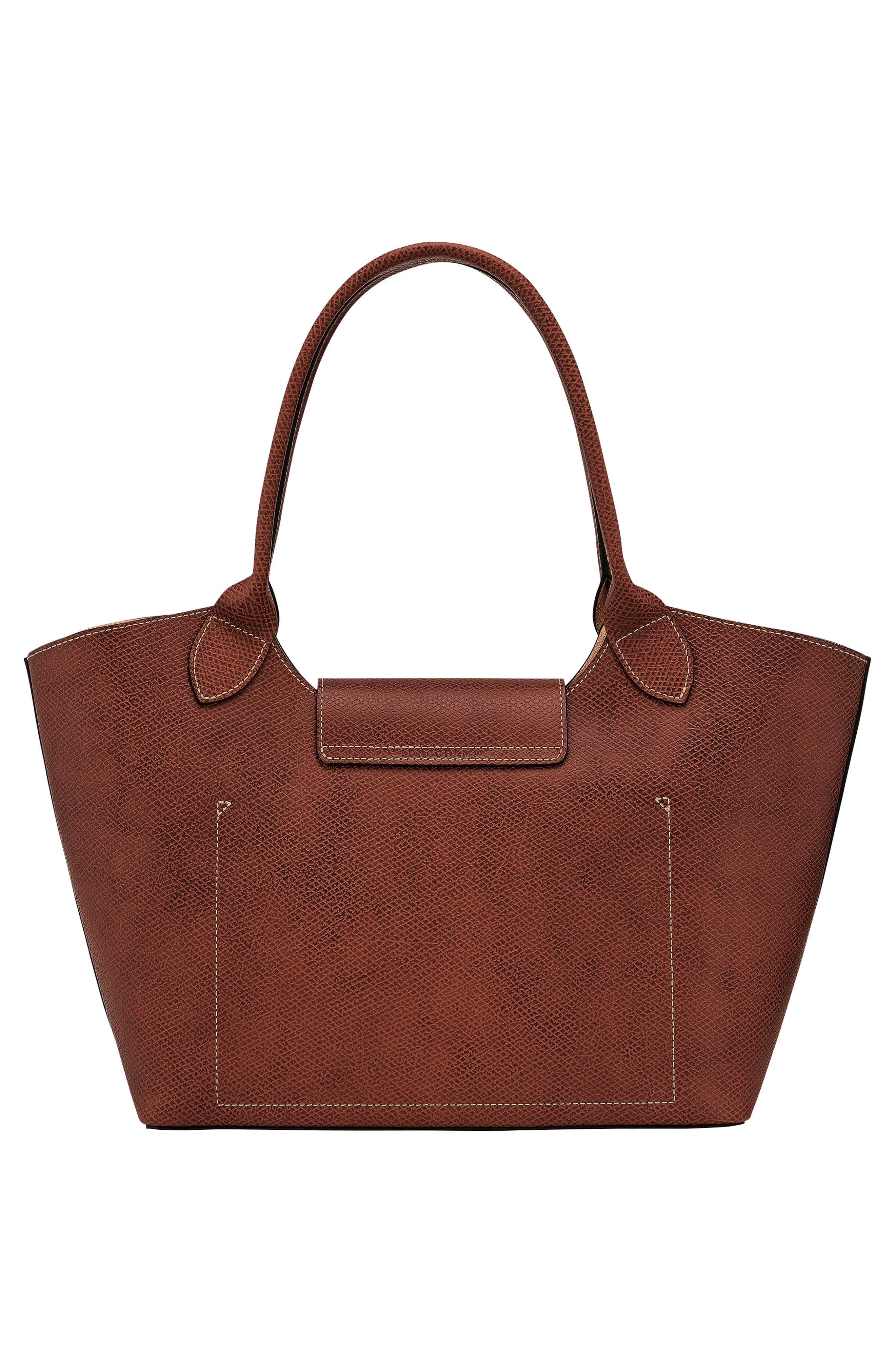 Longchamp Épure Leather Shoulder Tote, Alternate, color, Brown