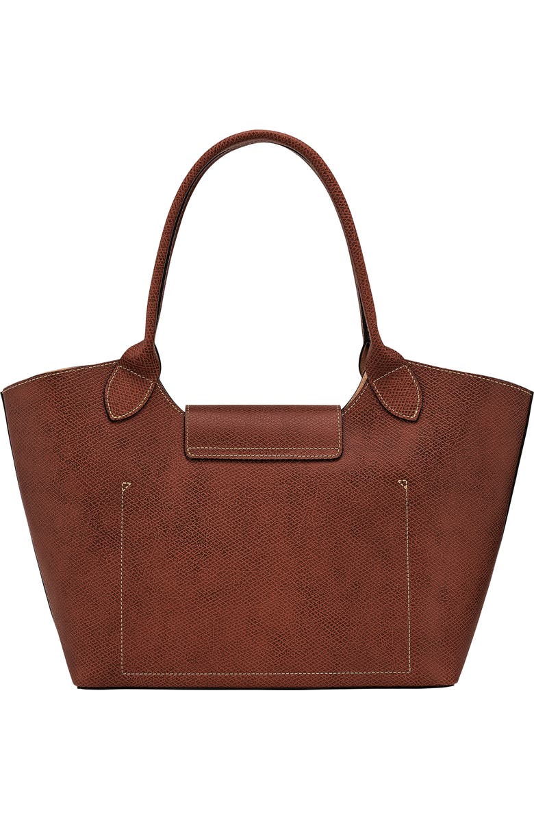 Longchamp Épure Leather Shoulder Tote, Alternate, color, Brown