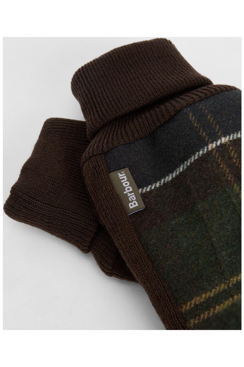 Hackney Tartan Mixed Media Touchscreen Gloves, Alternate, color, CLASSIC TARTAN